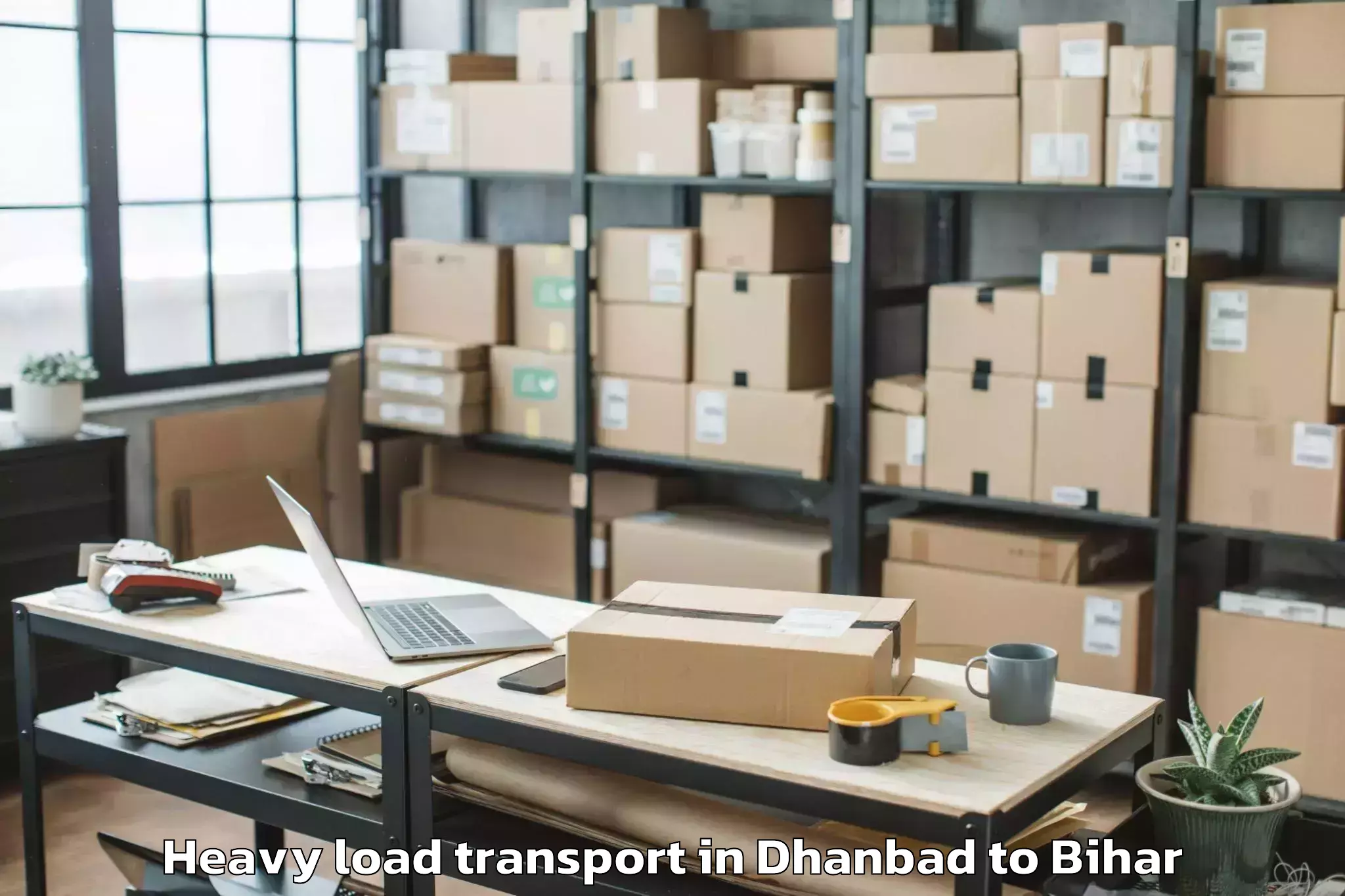 Top Dhanbad to Matihani Heavy Load Transport Available